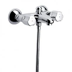 Mélangeur bain-douche bicommande NIAGARA avec flexible - ROCA - A5A0270C00