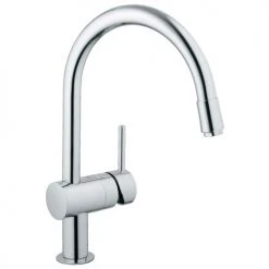Mitigeur évier Grohe bec C avec douchette extractible MINTA