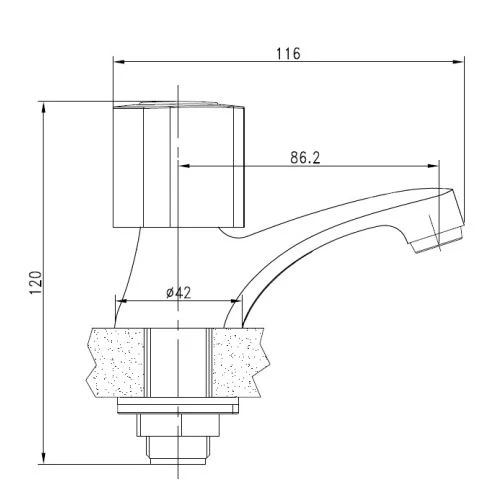 Robinet de lavabo Garis Tempo – Image 2