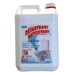 Détartrant nettoyant SFA 5 L pour entretien sanitaire - DETFR