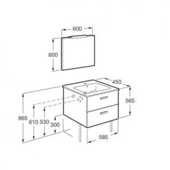 Pack UNIK VICTORIA Roca meuble sous-vasque