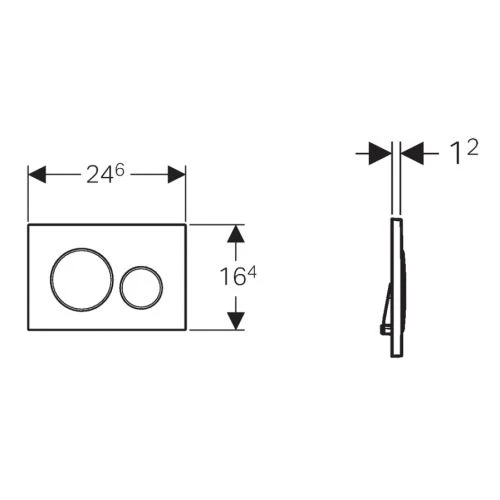 Plaque de déclenchement double touche SIGMA 20 Geberit - 115.882.JQ.1 – Image 2