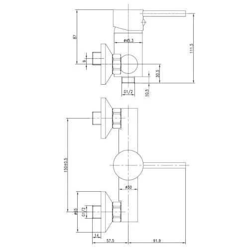 Mitigeur douche Garis Ondys – Image 2