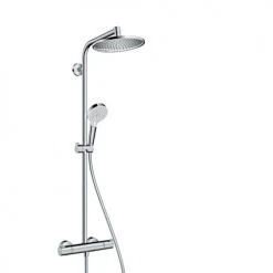 Colonne de douche 1 jet CROMETTA S 240 Hansgrohe 2 sorties - 27267000